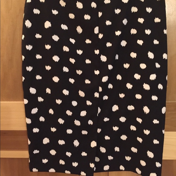 Like-new Black and White Jacob Polka Dot Pencil Skirt size 6 - Picture 3 of 5